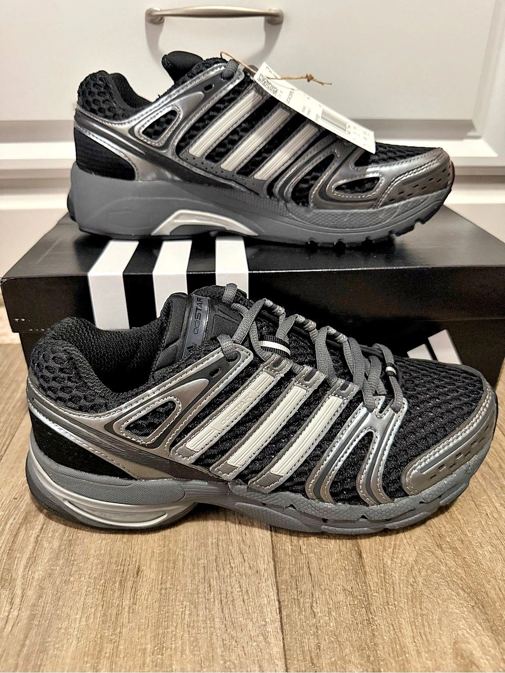 Adidas Adistar Control 5 Women's Athletic Shoes Black & Gray US 7.5 NWT